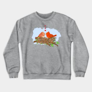 Cardinal Love Birds Crewneck Sweatshirt